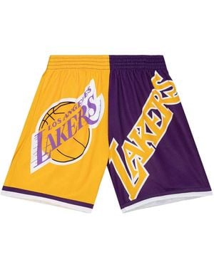 Mitchell & Ness X Nba La Lakers Big Face 5.0 Shorts - Blue