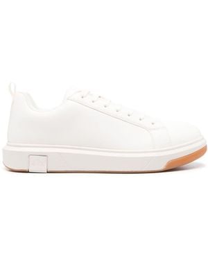 ARMANI EXCHANGE Logo-embossed Lace-up Sneakers - White
