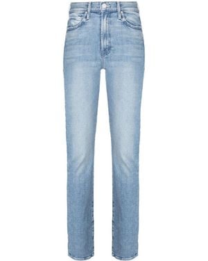 Mother The Rascal Straight-Leg Jeans - Blue