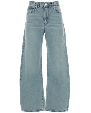 FRAME The Bow Wide-Leg Jeans - Blue