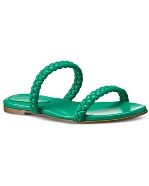 Gianvito Rossi Braided-Strap Sandals - Green