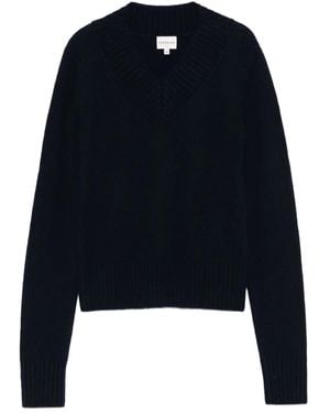 Herskind V-Neck Ribbed Sweater - Blue