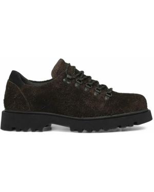 Les Deux Hairy-Suede Chunky-Sole Boots - Black