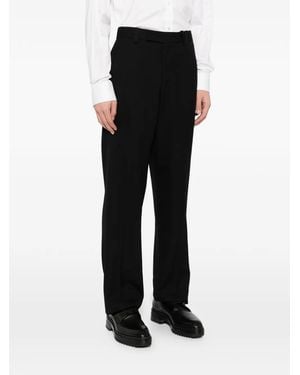 Versace Wool Tailored Pants - Black