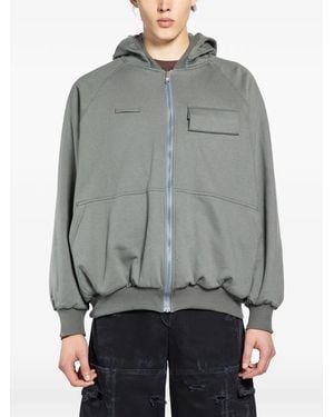 BRYAN JIMENE`Z Hoodie À Fermeture Zippée - Grey
