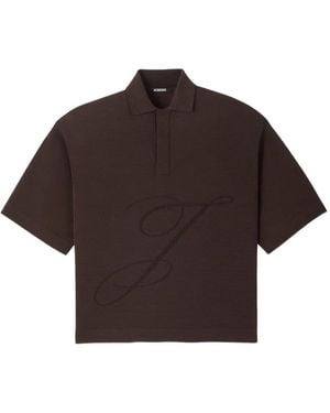 Jacquemus Logo-Detailing Polo Shirt - Brown
