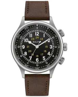 Bulova A-15 Pilot 42Mm Watch - Black