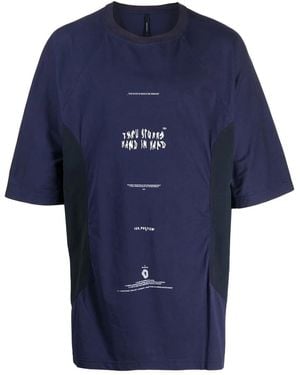 ISO.POETISM Logo-Print T-Shirt - Blue