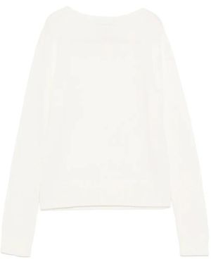 Bompard Crew Neck Jumper - White