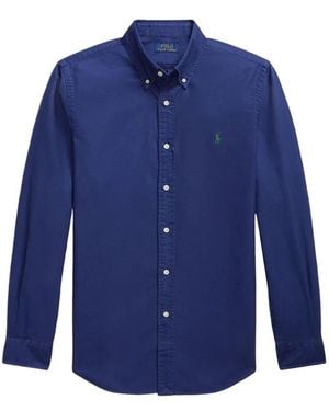 Polo Ralph Lauren Chemise À Logo Brodé - Blue