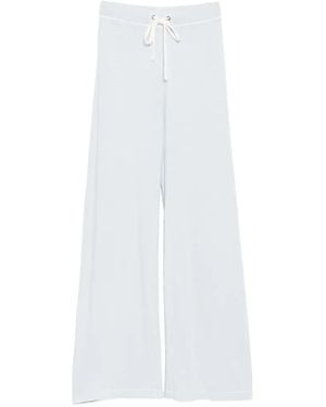 James Perse Terry Wide-Leg Trousers - White