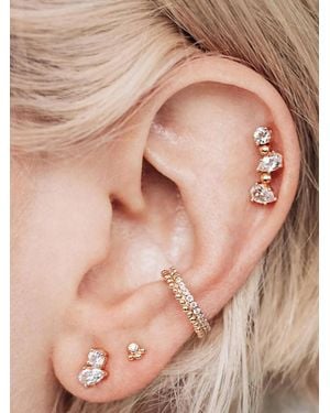 Anzie Boucle D'Oreille Crawler En Or 14Ct - Neutre