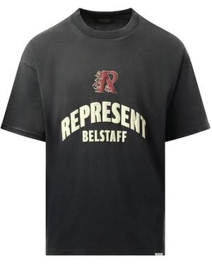 Represent X Belstaff Flame Phoenix T-Shirt - Black