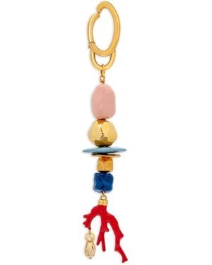 Oscar de la Renta Charm Para Bolso Con Cuentas - Blanco