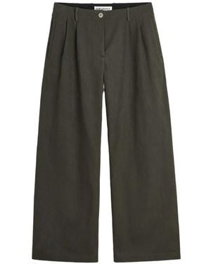 Our Legacy Pleated Wide-Leg Pants - Gray
