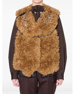 Kolor Faux-Fur Jacket - Brown