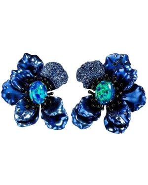 Anabela Chan Poppy Multi-Stone Earrings - Blue