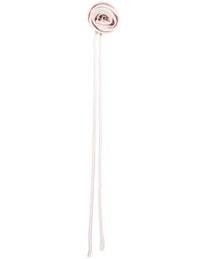 Max Mara Broche Con Detalle Floral - Blanco