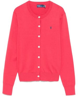 Polo Ralph Lauren Polo Pony-embroidered cardigan - Pink