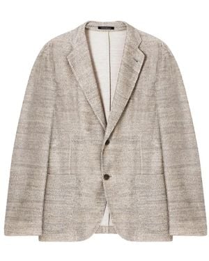 Emporio Armani Notched-Lapel Blazer - Grey