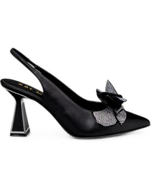 Kat Maconie Escarpins Ornés De Cristaux À Bride Arrière - Black