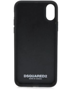 DSquared² Embossed Horse-Motif Iphone X Case - Black