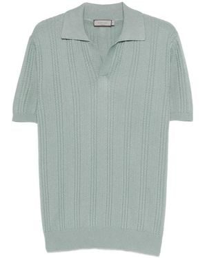 Canali Polo-Collar T-Shirt - Green