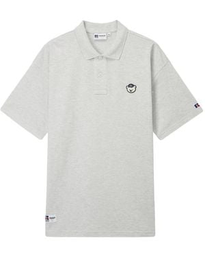Chocoolate X Russell Athletic Logo-Patch Polo Shirt - White