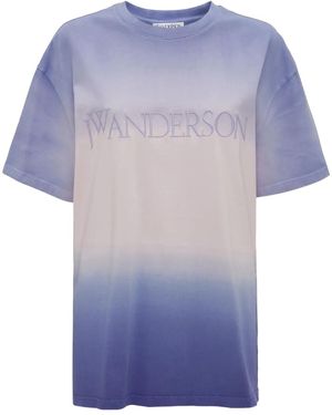 JW Anderson グラデーション Tシャツ - パープル