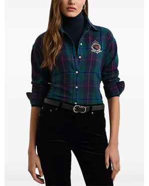 Ralph Lauren Check-Print Shirt - Blue
