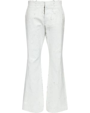 MM6 by Maison Martin Margiela Beschichtete Hose - Weiß