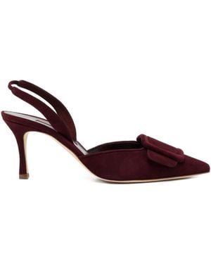 Manolo Blahnik Pumps Maysli 70Mm - Marrone