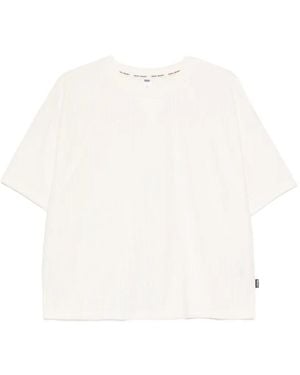 DKNY Ribbed-Knit T-Shirt - White