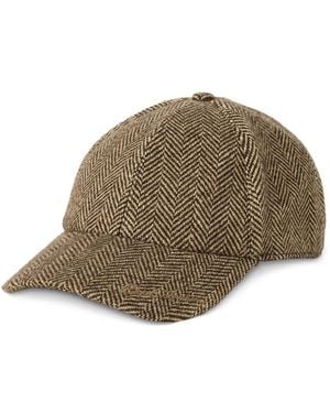 Ralph Lauren Herringbone Baseball Cap - Brown
