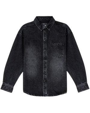 Purple Brand Long-Sleeve Denim Shirt - Blue