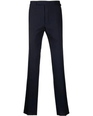 Tom Ford Shelton Wool Tailored Pants - Men's - Wool/cupro - Blue