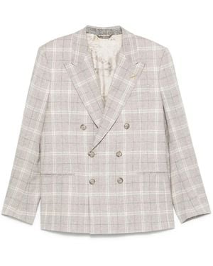 Etro Blazer With Check Pattern - White