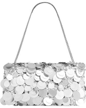 Rabanne Schultertasche Mit Pailletten - Weiß