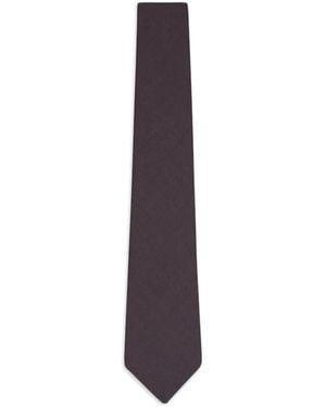 Canali Wool Tie - Purple