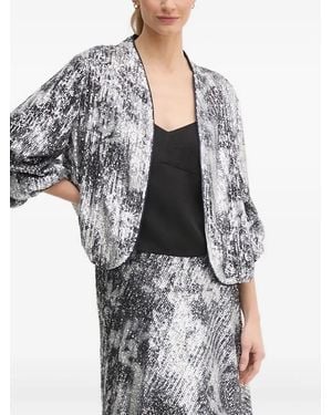 Diane von Furstenberg Sequin-Embellished Jacket - Black