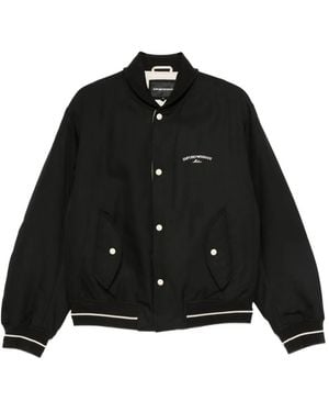 Emporio Armani ボンバージャケット - ブラック