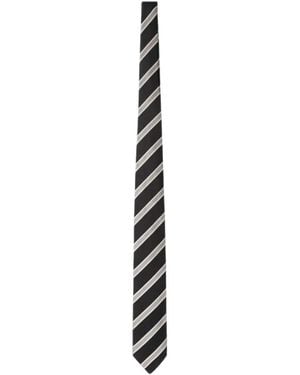 Lardini Diagonal-Stripe Tie - Blanco