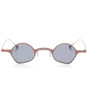 Rigards Geometric-Frame Sunglasses - Metallic