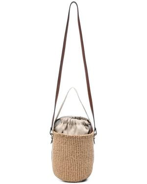 Chloé Small Woody Bucket Bag - Natural