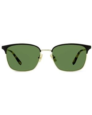 Ferragamo Eyewear Square-Frame Sunglasses - Green