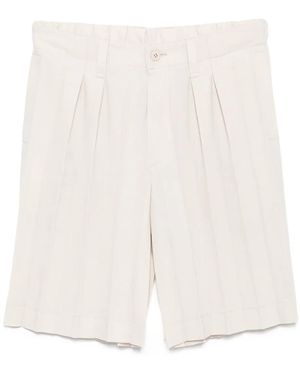 Homme Plissé Issey Miyake Shorts Im Edge-Ensemble - Weiß