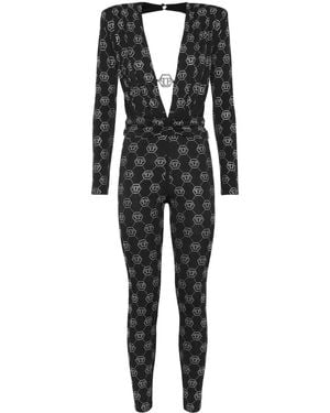 Philipp Plein Mono largo Monogram - Negro