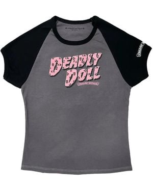 Chrome Hearts Deadly Doll Cropped T-Shirt - Black