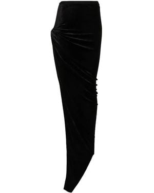 Rick Owens Twist Edfu Maxi Skirt - Black