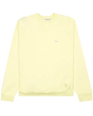 Advisory Board Crystals Logo-Embroidered Sweatshirt - Yellow